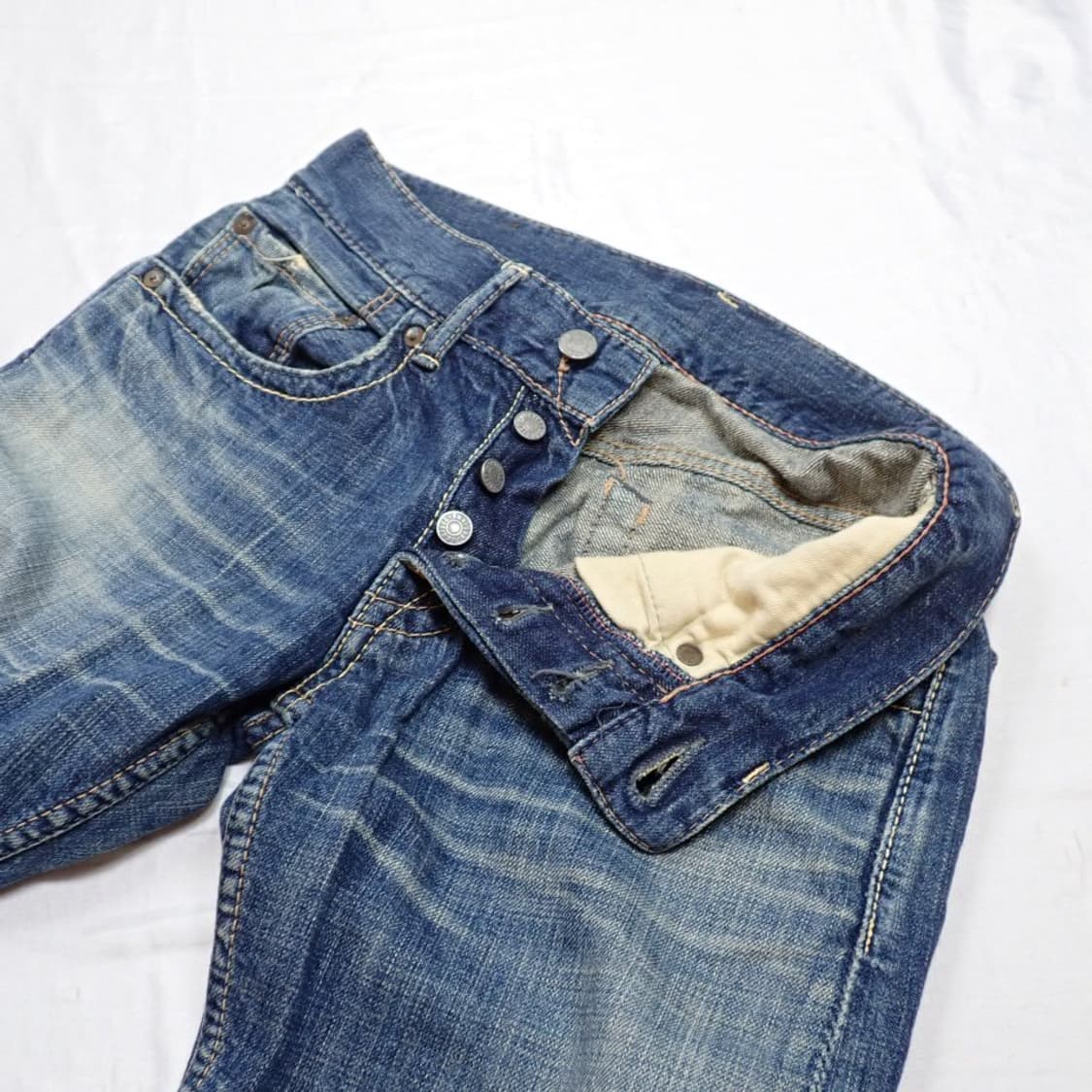 [MADE IN JAPAN] 옴니갓 12oz 빈티지 캣워싱 데님팬츠 상품이미지3