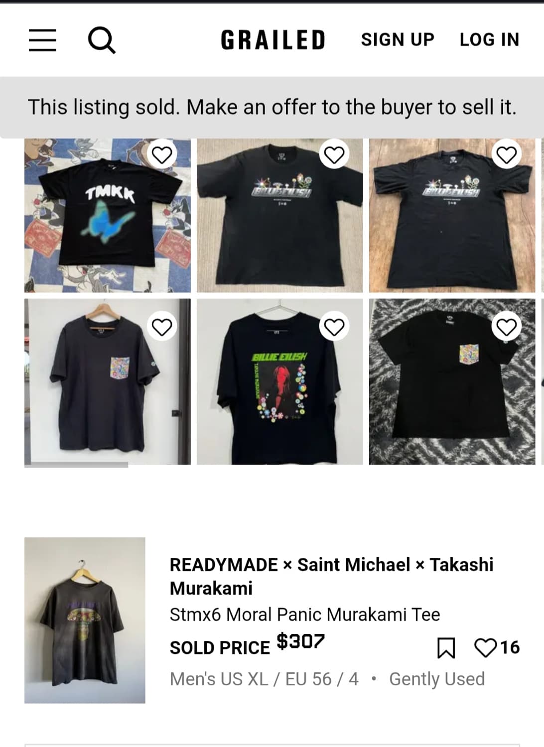 세인트 미카엘 x 무라카미 다카시 티셔츠 상품이미지3