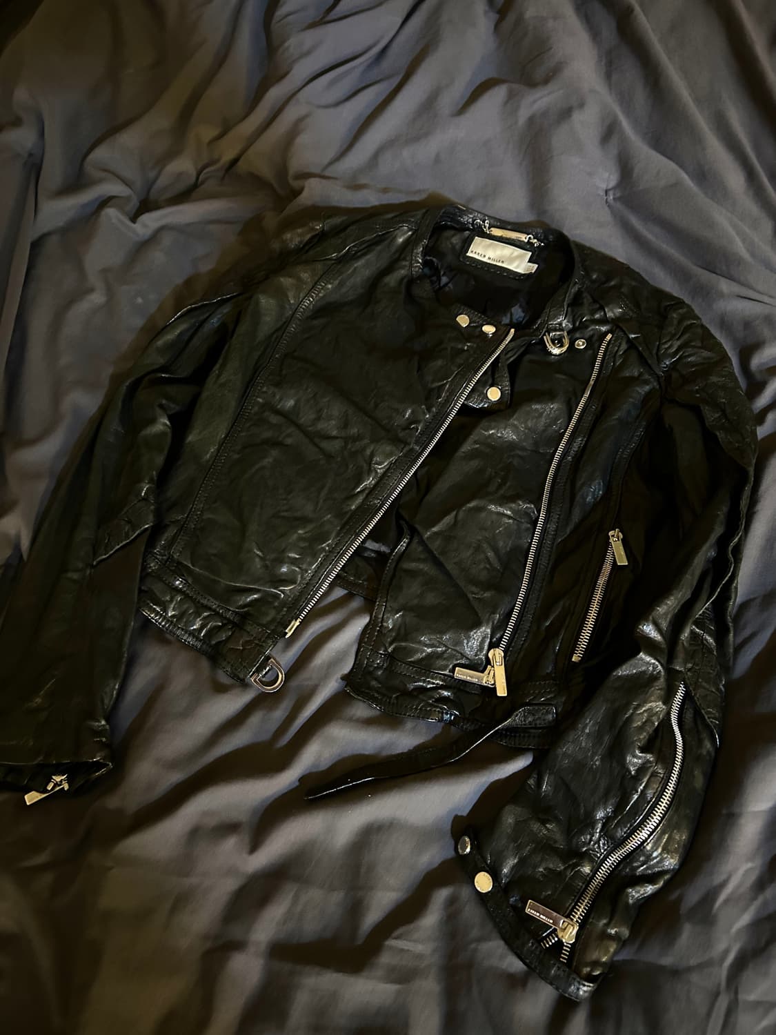 Sheep Skin Leather Rider Jacket 상품이미지1