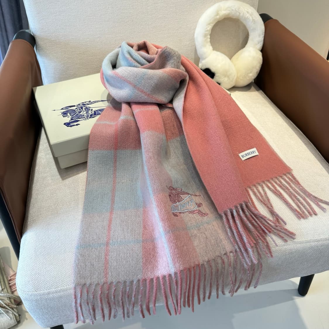 버버리 리버서블 스카프 100% 램스울 상품이미지2