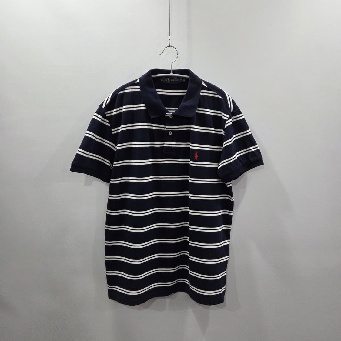 폴로랄프로렌 코튼 카라 스트라이프 반팔티 XL 상품이미지1
