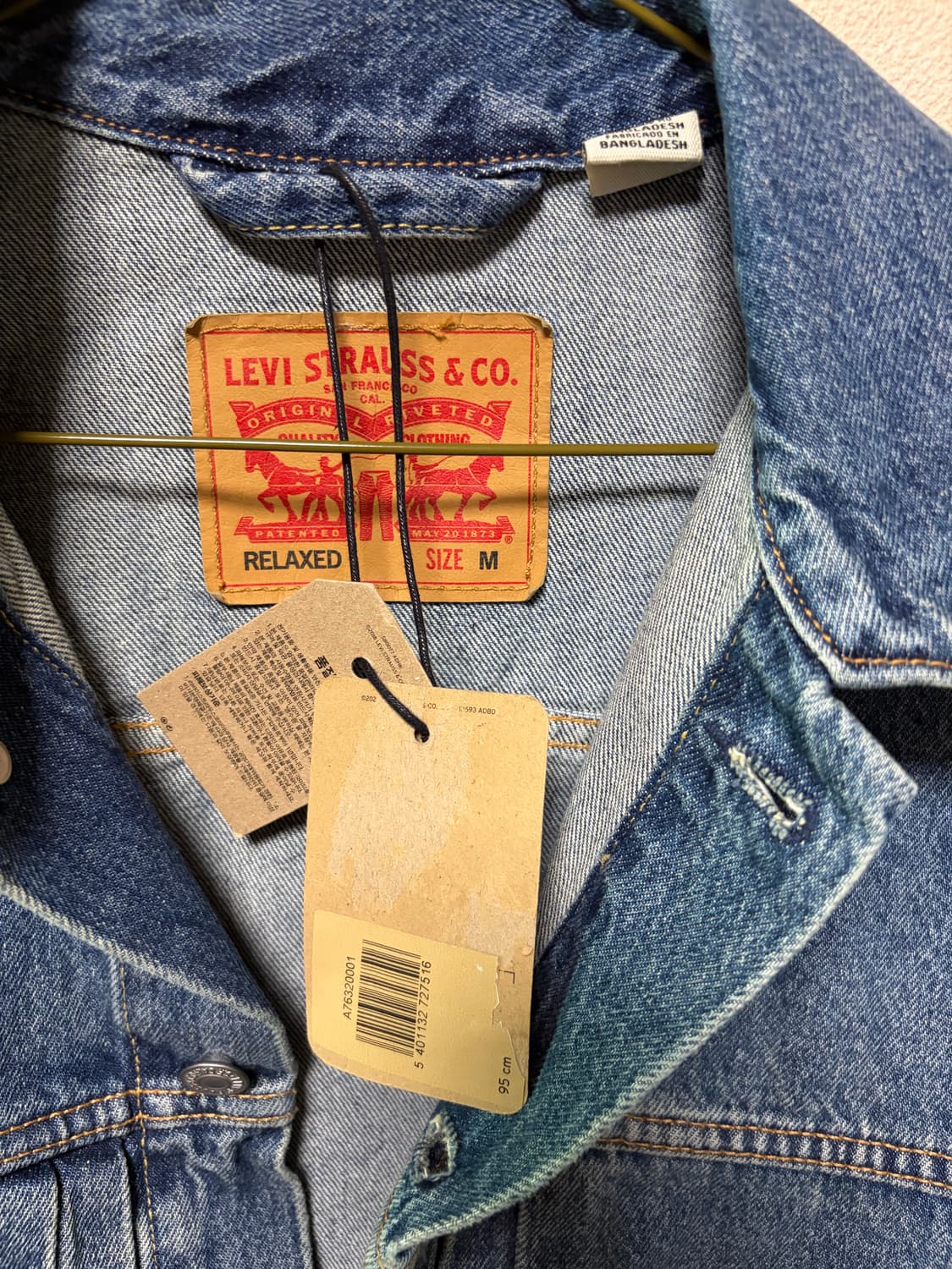 (M) 리바이스 타입 II 트러커 자켓 A7632-0001 상품이미지3