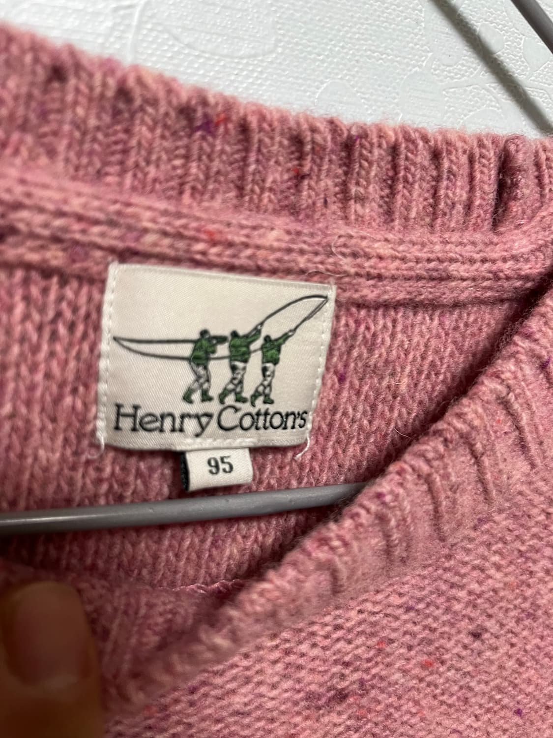 헨리코튼 핑크색 울니트 상품이미지4