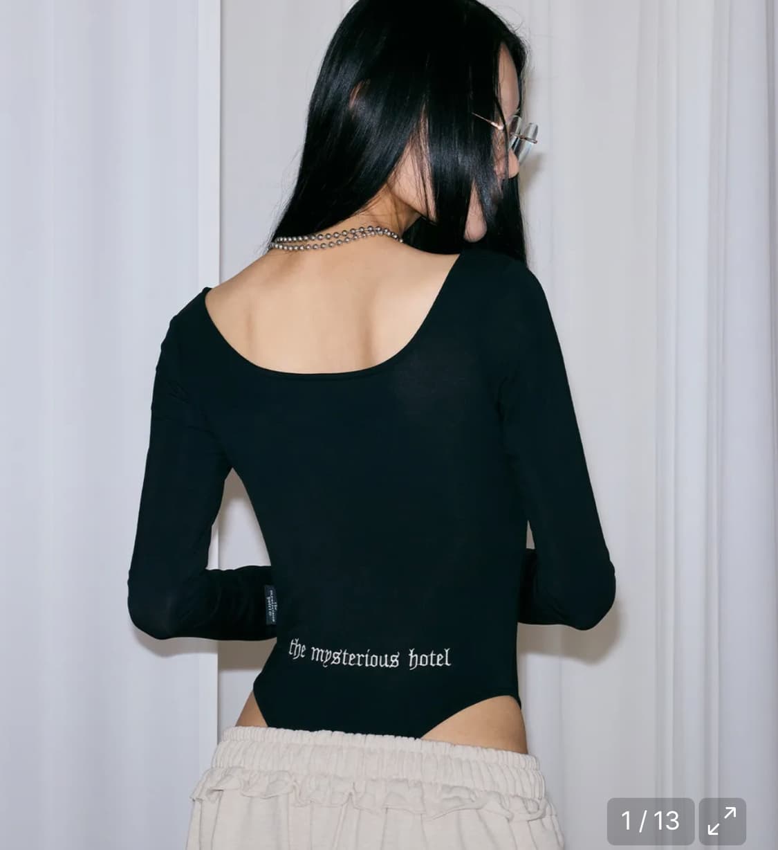 더미스테리어스호텔 바디수트 블랙 상품이미지1