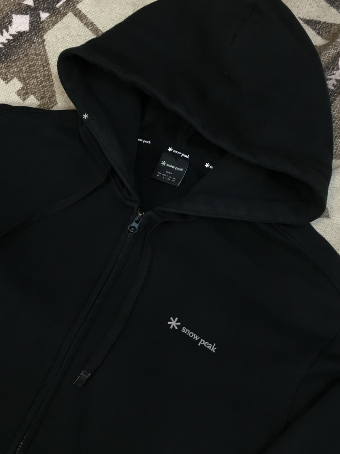 스노우피크 후드집업 블랙 105 상품이미지5
