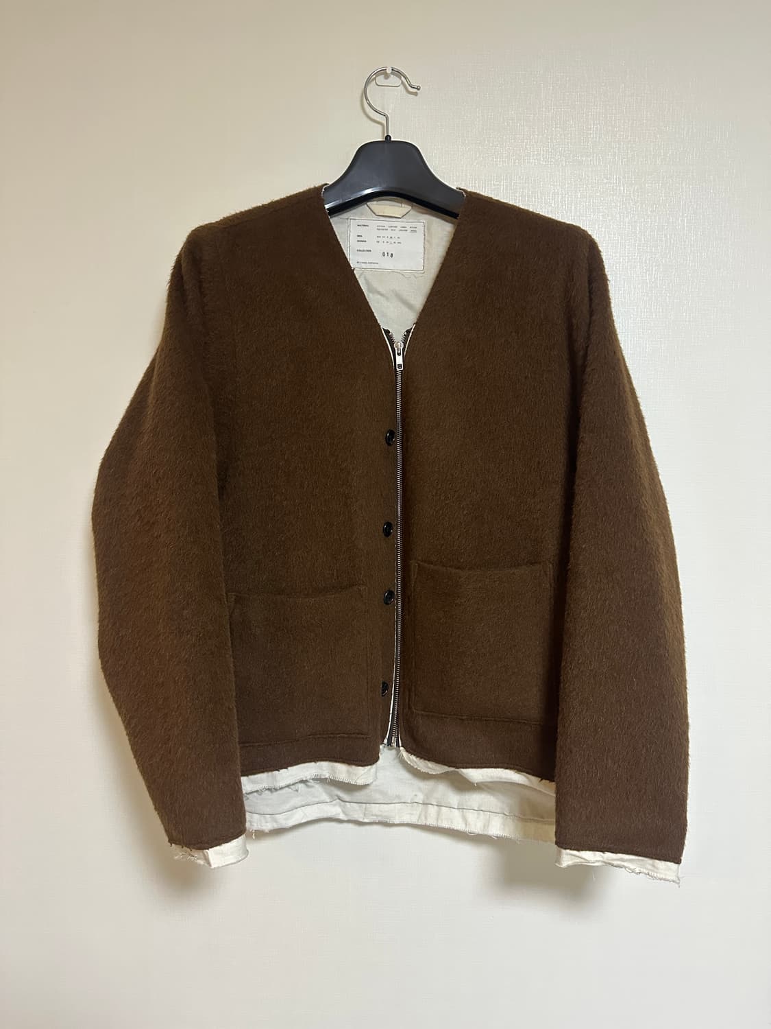 카미엘 포트젠스 울 알파카 모헤어 가디건M 사이즈 상품이미지4