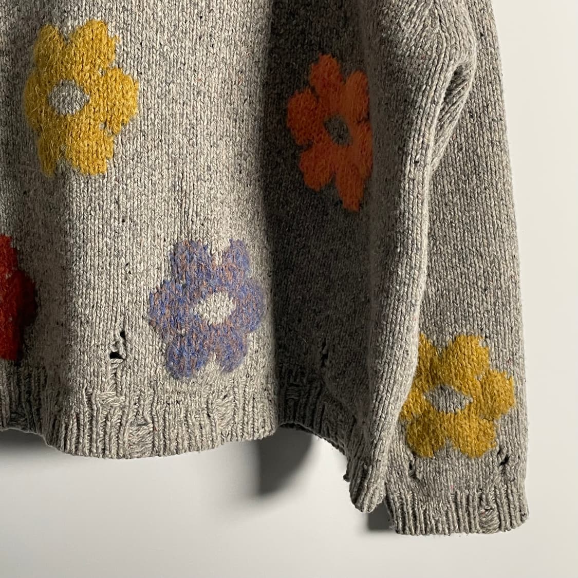 아크네 스튜디오 자카드 플라워 울 니트  (on.169)   상품이미지5