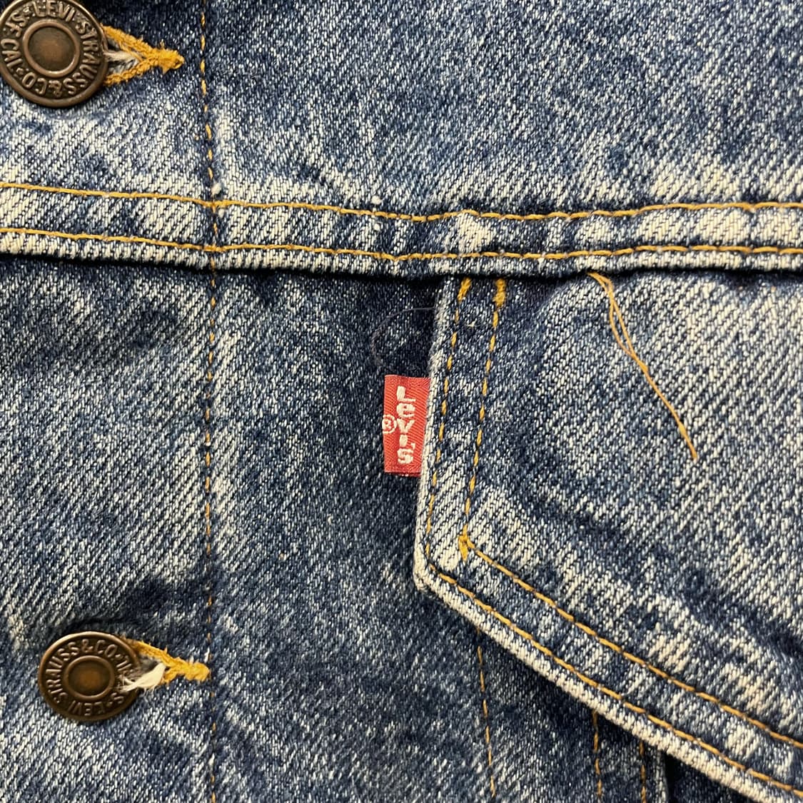 90s 리바이스 70507 made in USA 블랭킷 라이닝 데님 자켓 상품이미지4