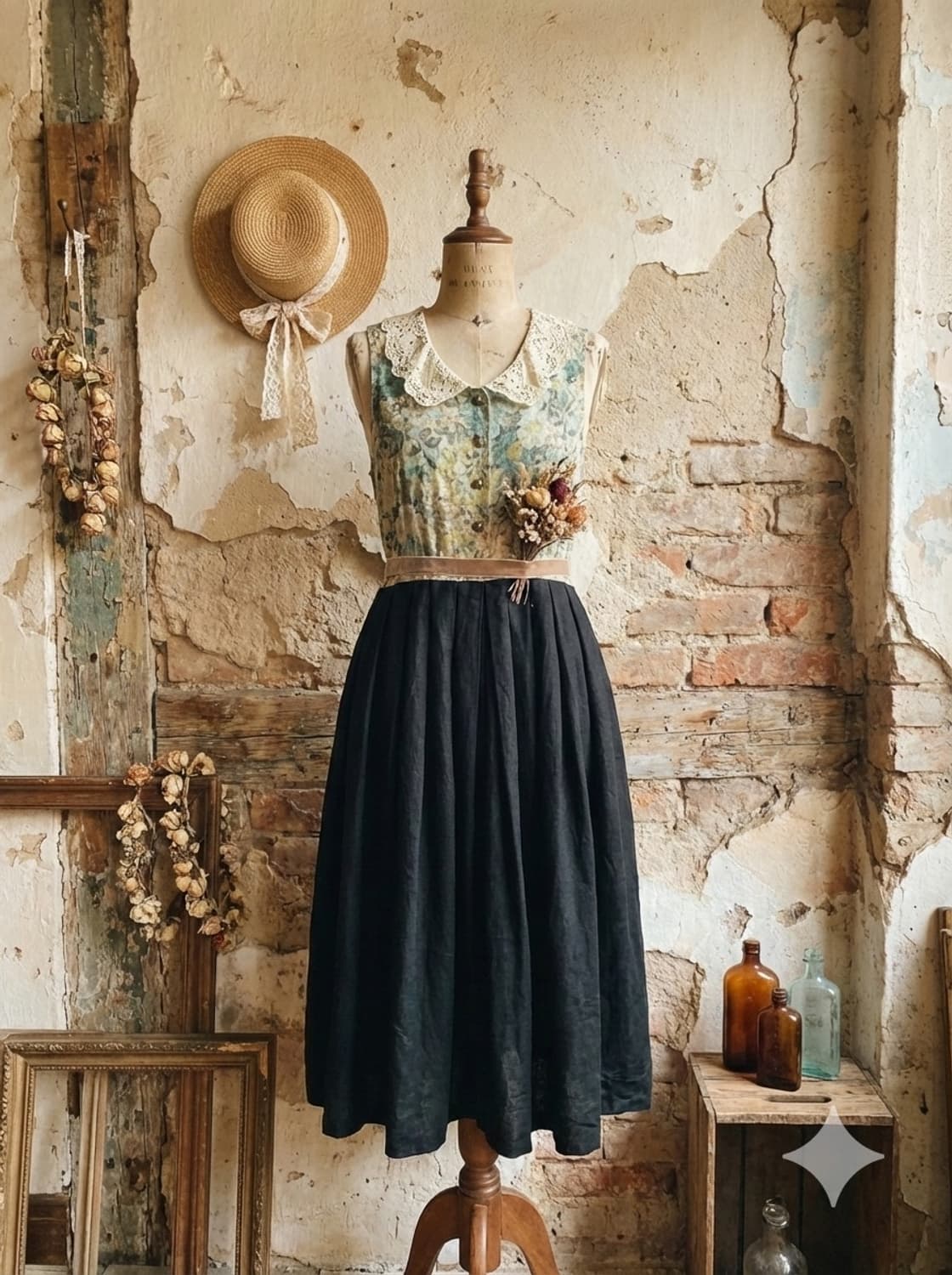 로즈 던들 원피스 상품이미지2