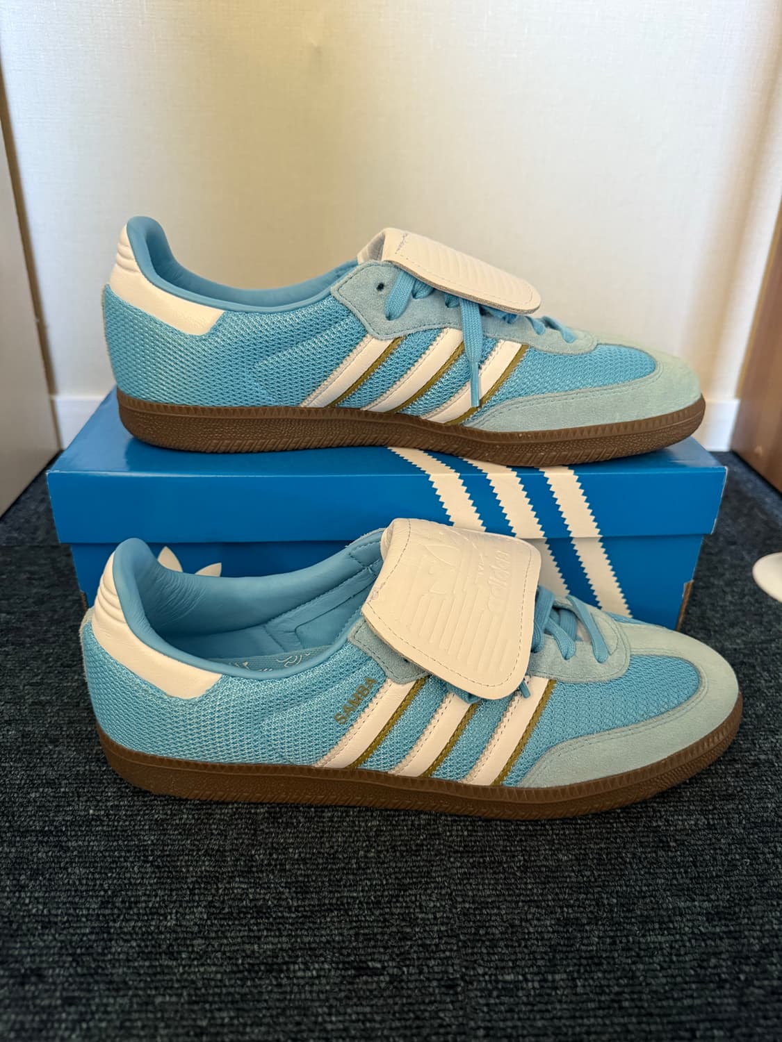 아디다스 삼바 LT 세미 블루 화이트 상품이미지3