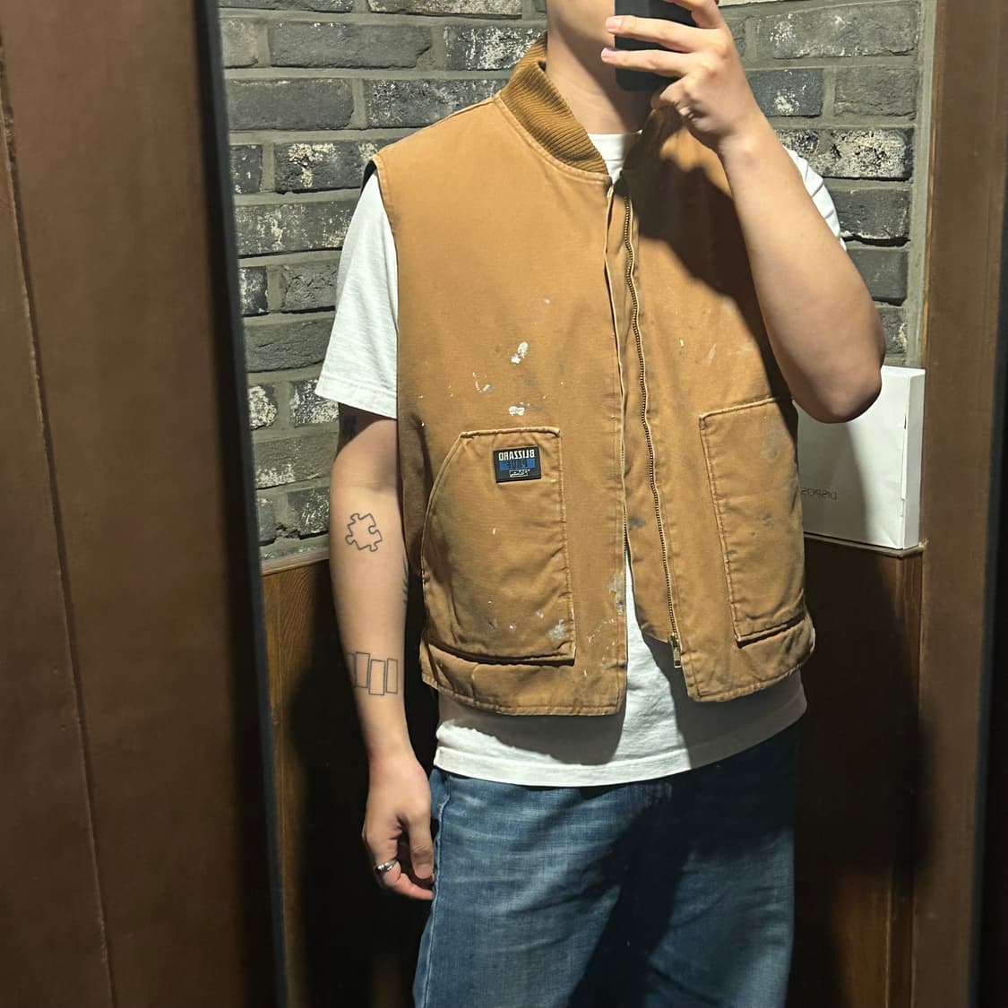 L) Walls 월즈 USA 워크웨어 베스트 조끼 집업 상품이미지8