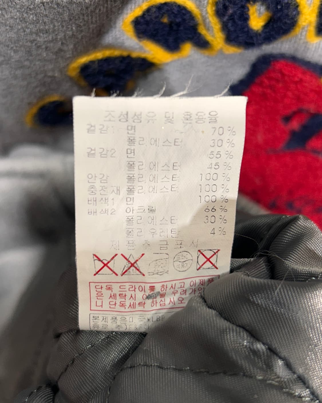 M MLB 세인트루이스 카디널스 레드 배색 바시티 자켓 상품이미지7