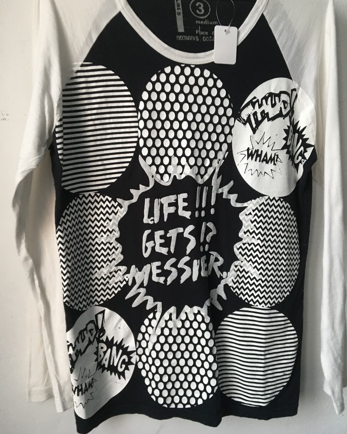 Pattern printing raglan sleeve 상품이미지3