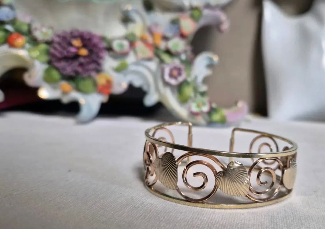 Vintage)1960~70년대 빈티지 krementz 뱅글팔찌 상품이미지2