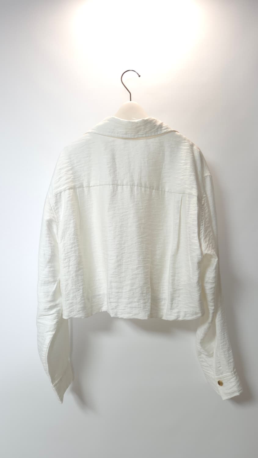 산드로 크롭 크링클 트윌 셔츠 블라우스 55~77 상품이미지7