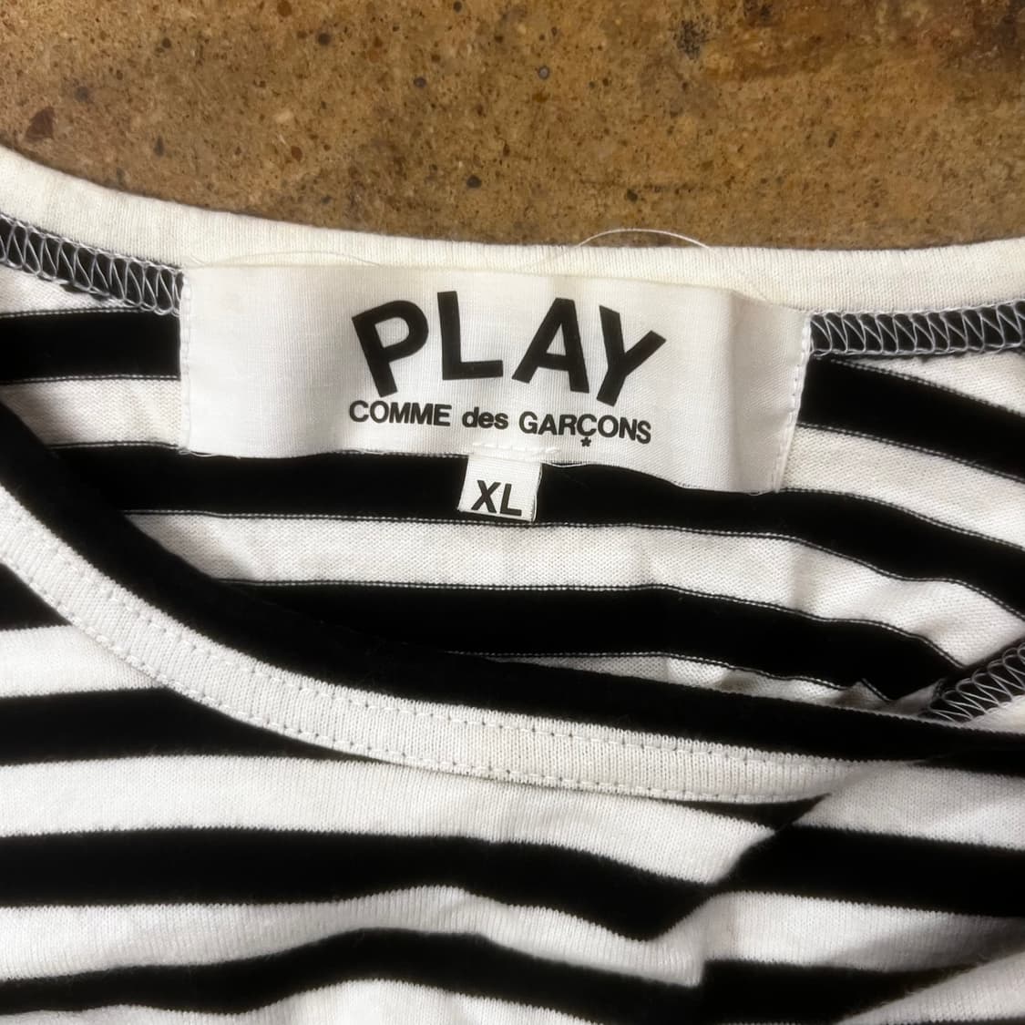 꼼데가르송 스트라이프 검흰 긴팔티셔츠  상품이미지5