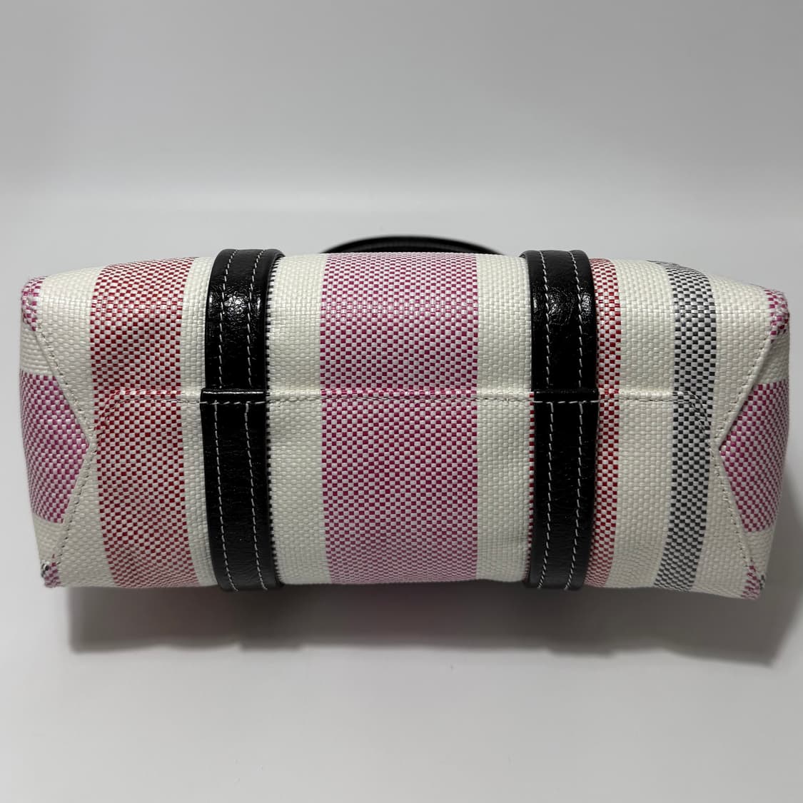 발렌시아가 바베스 스몰 이스트 웨스트 라피아 스타라이프 쇼퍼백 상품이미지6