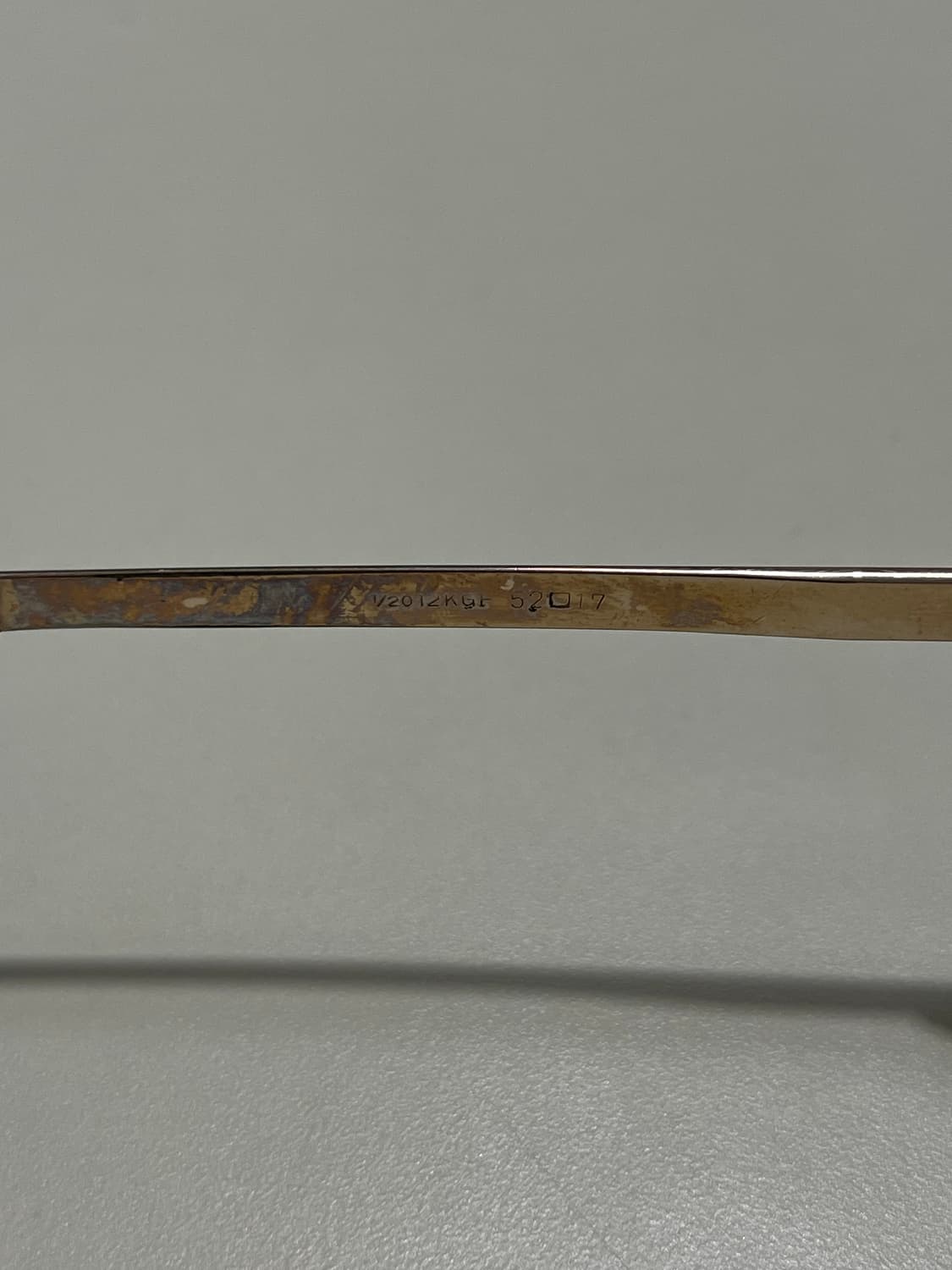 빈티지 12KGF 금장 하금테 안경 (귀갑 스타일/52사이즈) 상품이미지3