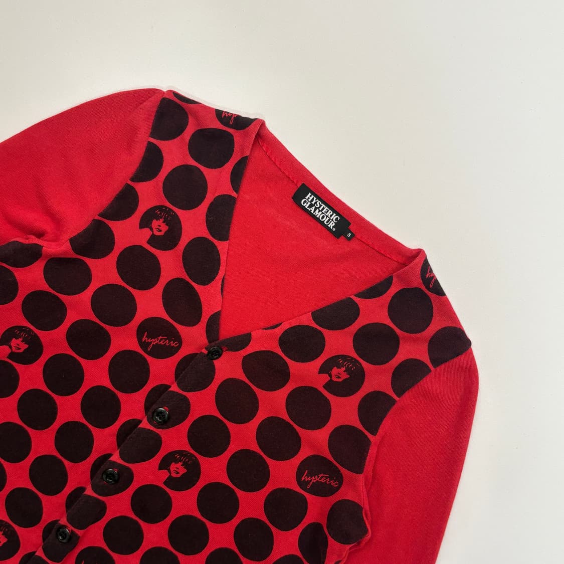 [S] 히스테릭글래머 도트 디자인 가디건 상품이미지2