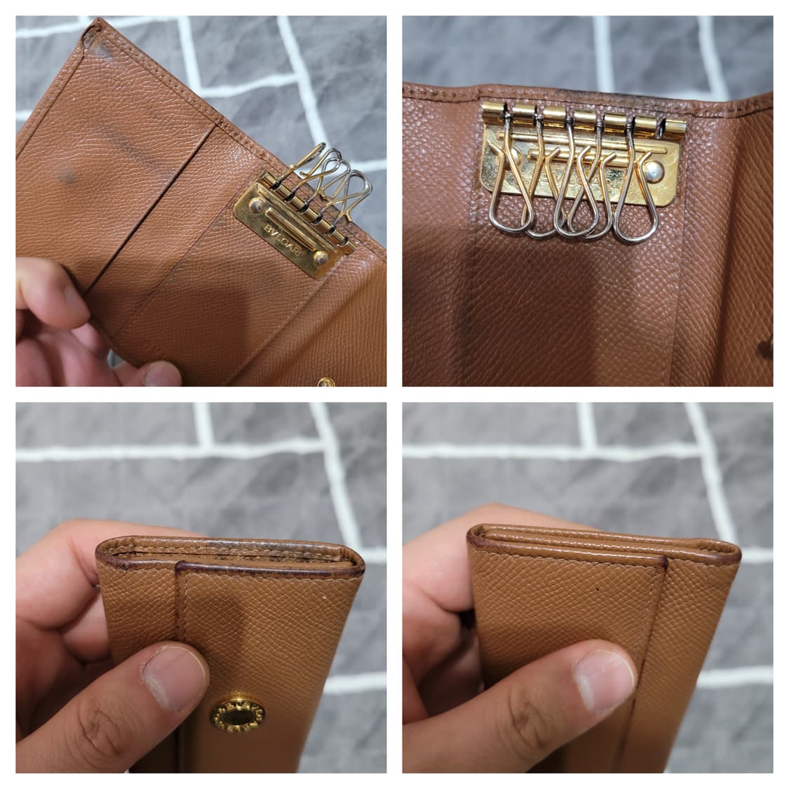 정품 불가리 브라운 색상 키 케이스 상품이미지7