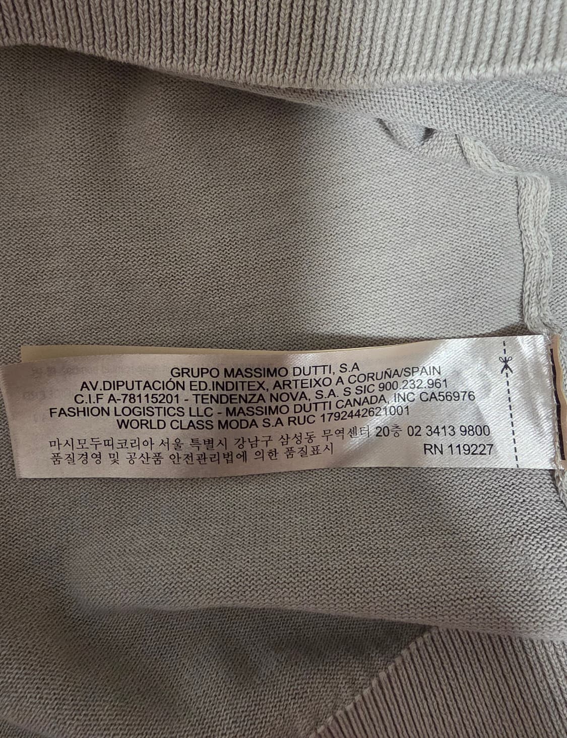 마시모두띠 반팔 카라티 Light Grey XL
 상품이미지6