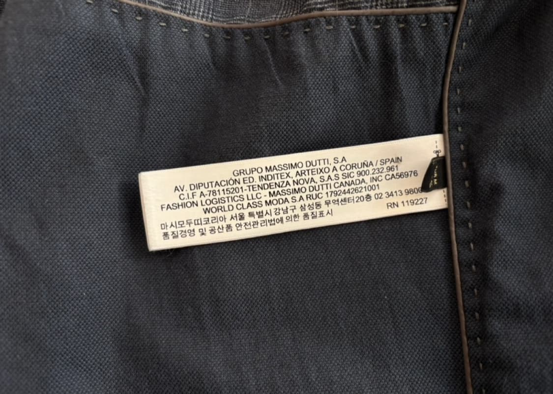 Massimo Dutti 마시모두띠 남성 브라운 양가죽 자켓 M 상품이미지5