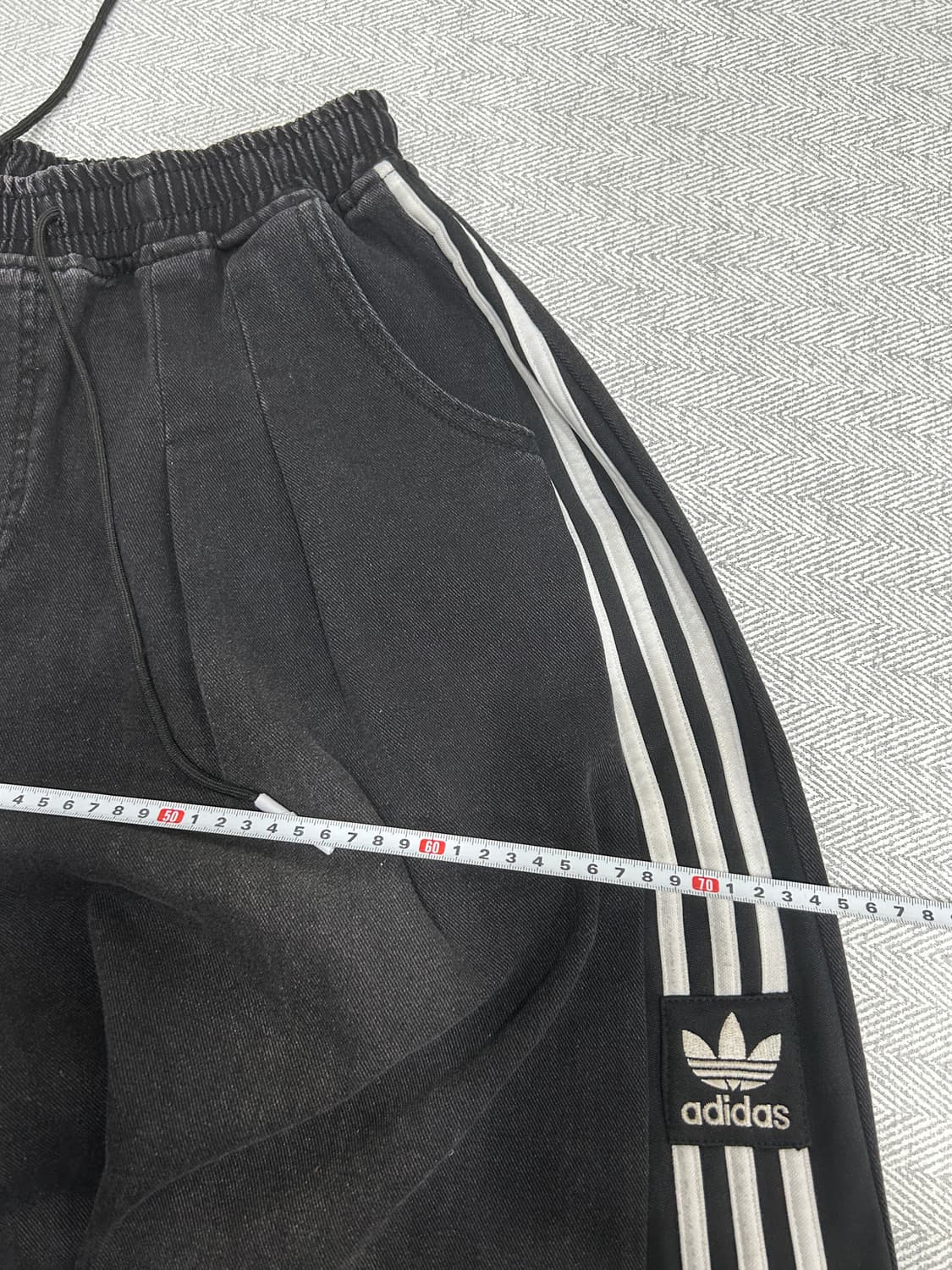 아디다스 와이드 트랙 워싱 리폼 밴딩 팬츠 허리사이즈 28~32인치 상품이미지8