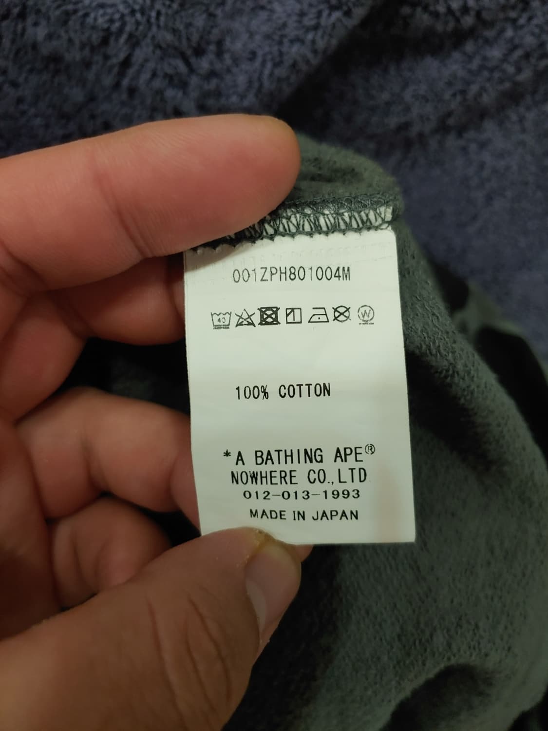 [2XL] 베이프 ABC 블랙 카모 샤크 후드집업 상품이미지5