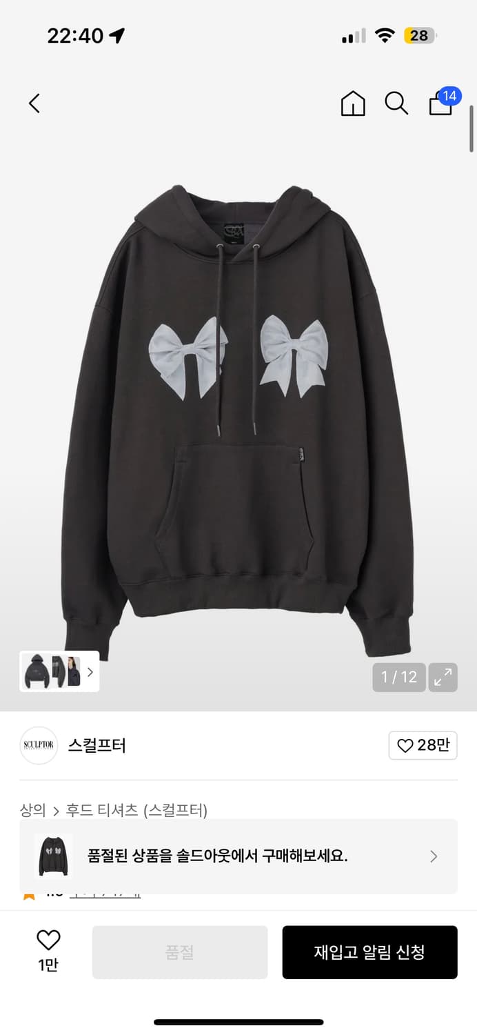 스컬프터 후드티 상품이미지1