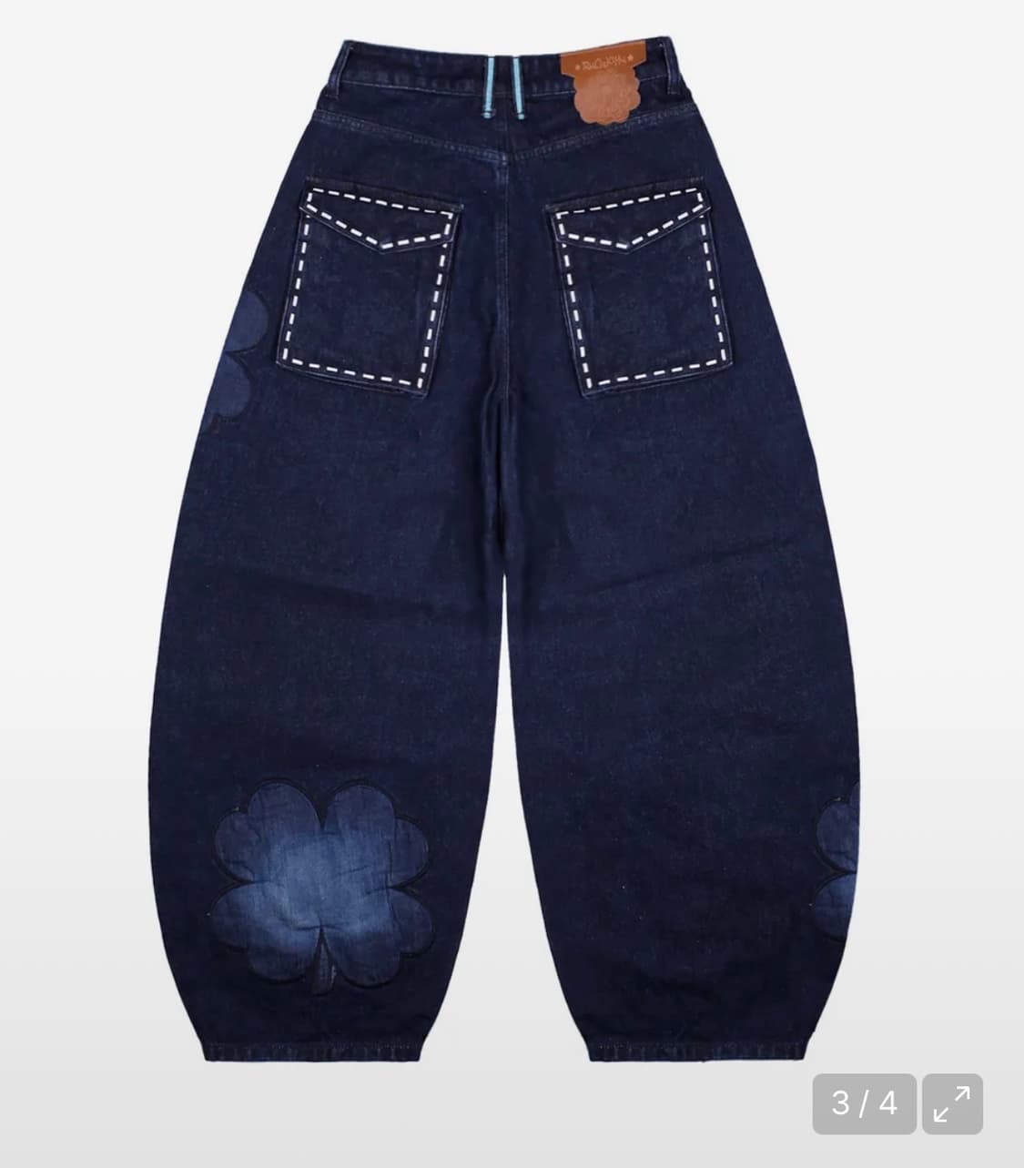 루나키후 코우운 워싱 데님 팬츠 인디고 (1) 상품이미지2