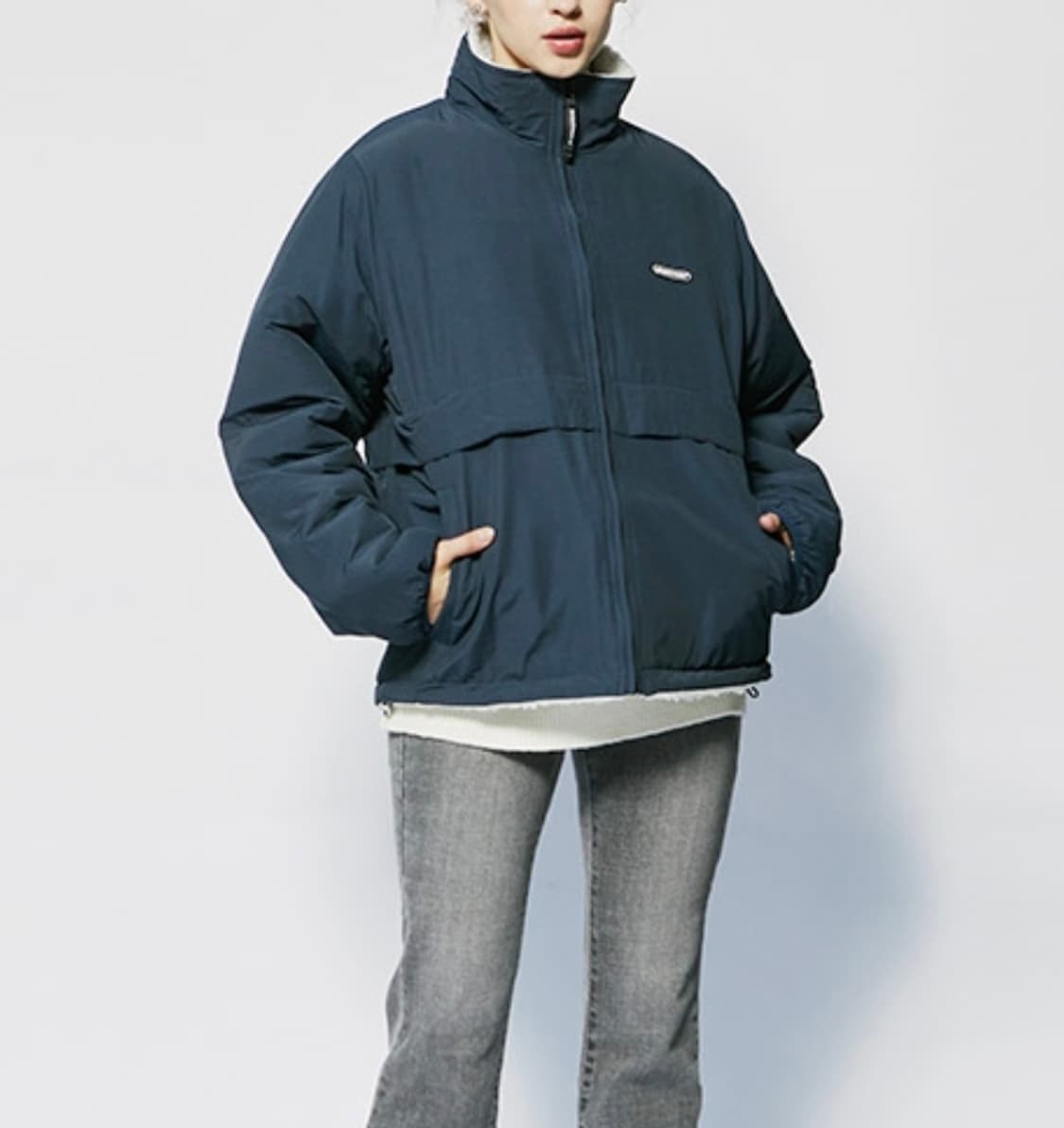 [95]세인트페인 리버시블 뽀글이 점퍼 상품이미지1