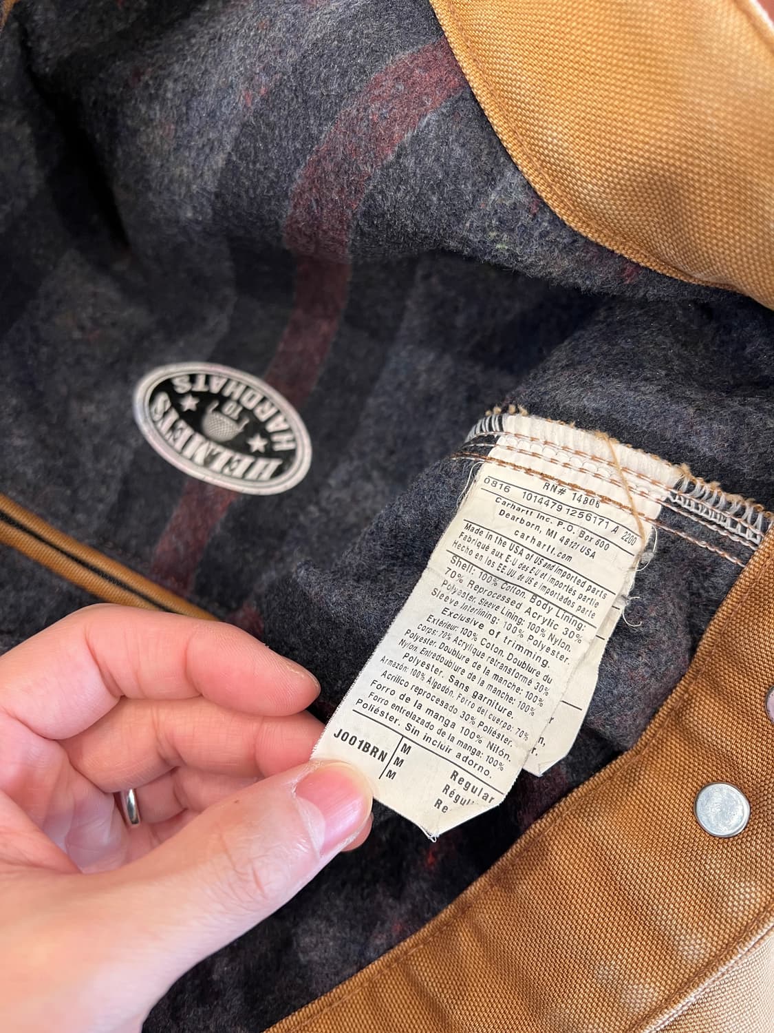 Carhartt 칼하트 덕 캔버스 디트로이트 워크 자켓 (USA) 상품이미지10