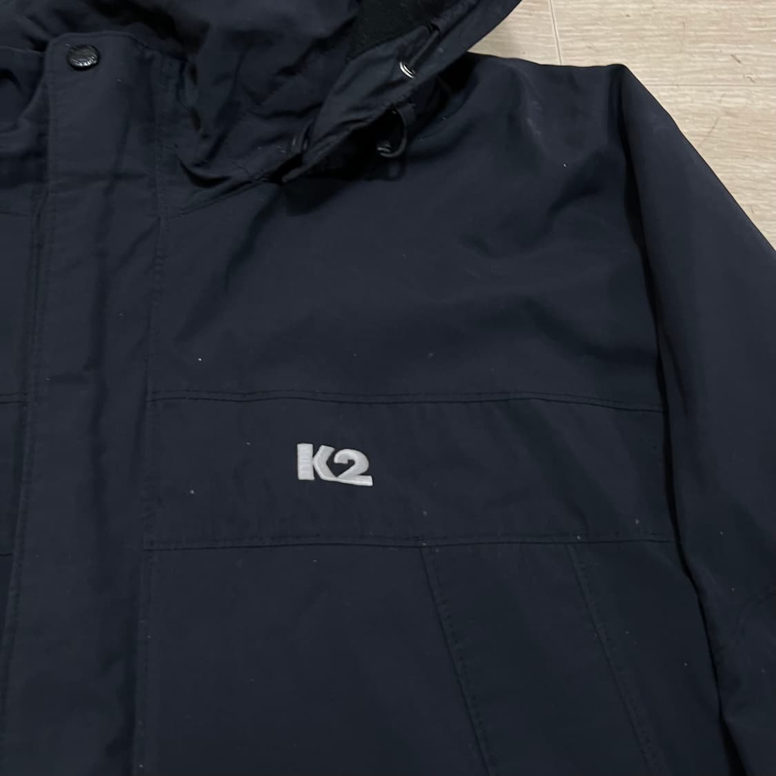 K2 로고 바람막이 후드자켓 [블랙] XL/105 상품이미지4