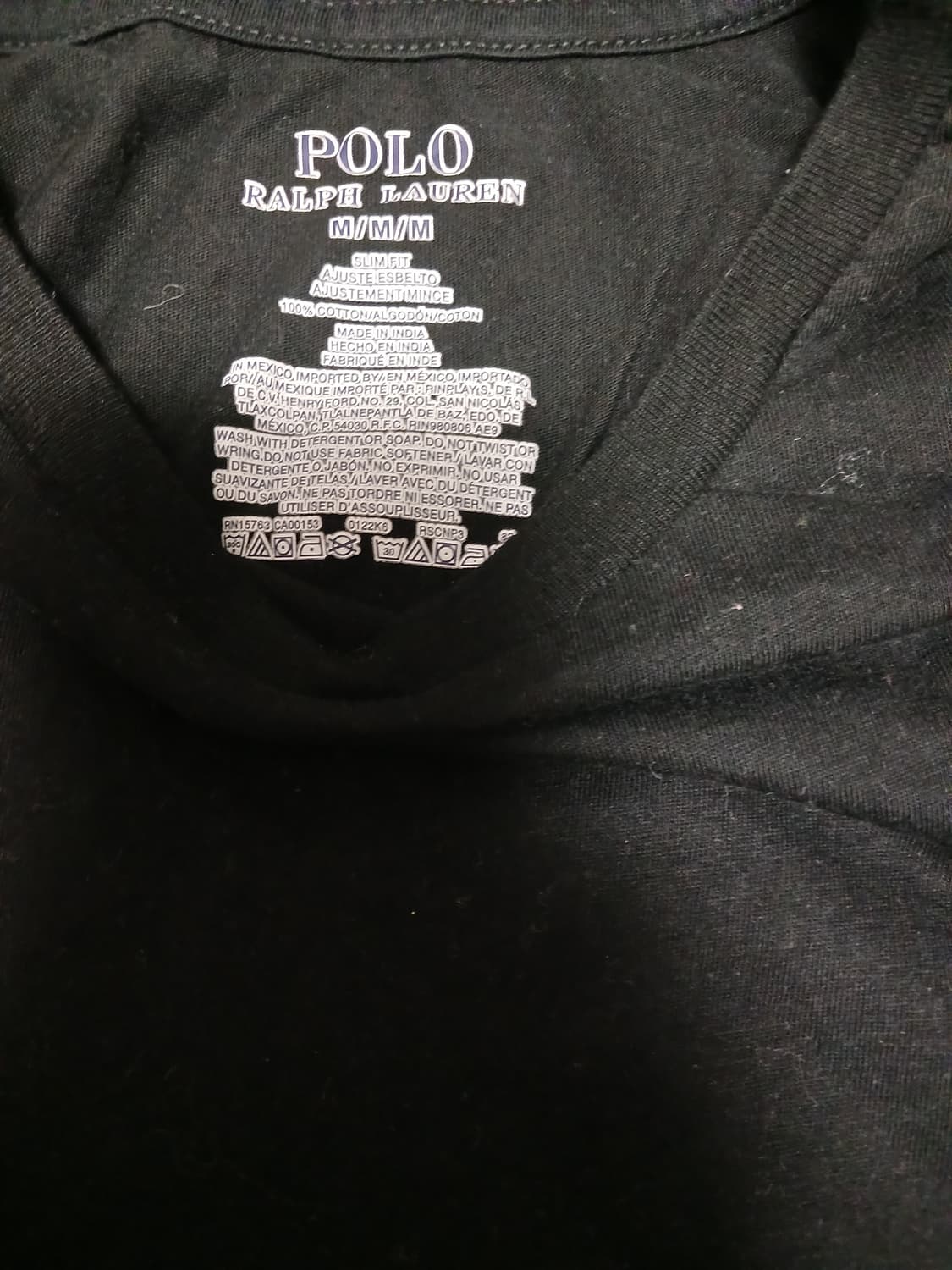 폴로 기본 블랙 반팔티 상품이미지2