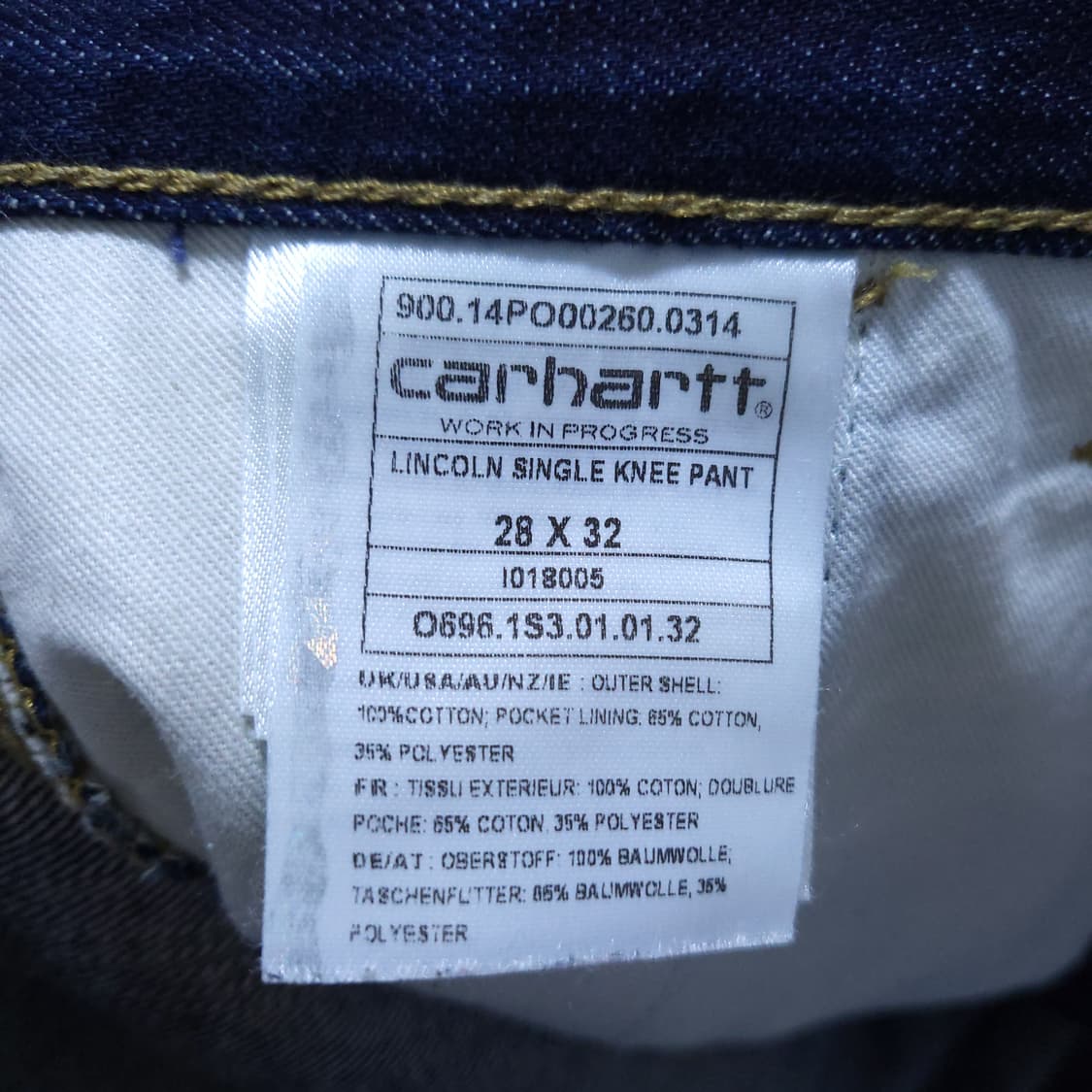 칼하트 청바지 28인치 0312 상품이미지7