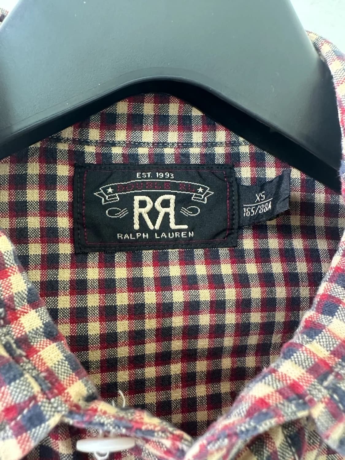RRL 더블알엘 깅엄체크 웨스턴셔츠 xs 상품이미지3