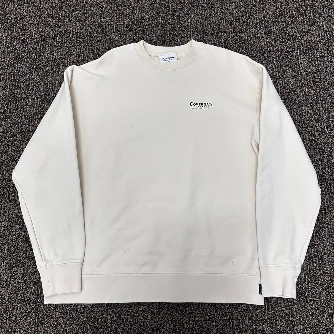 커버낫 맨투맨 아이보리 M 상품이미지1