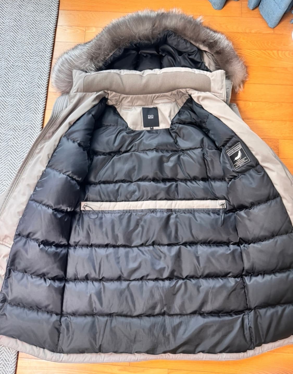 지오송지오 구스다운 롱패딩 100 (XL) 팔아요 상품이미지2