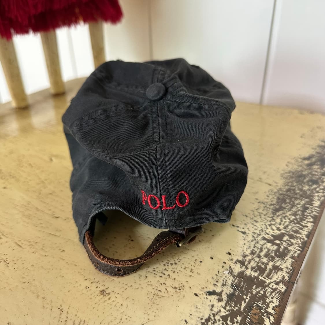 빈티지 폴로 볼캡 블랙 상품이미지3