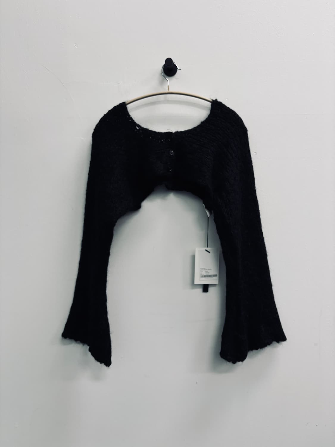 더오픈프로덕트 모헤어 알파카 혼방 크롭 볼레로 가디건 상품이미지3