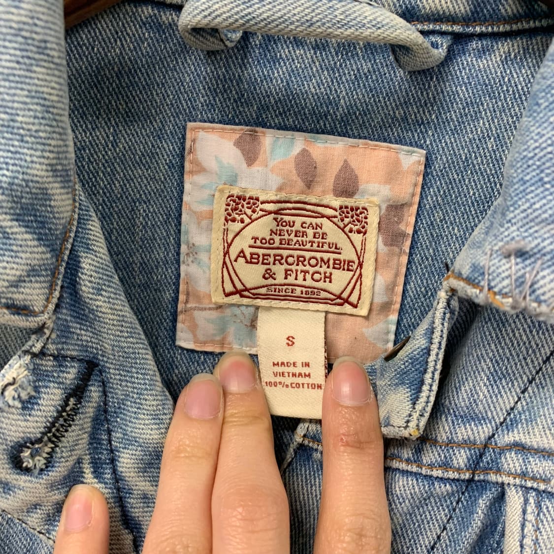 아베크롬비 y2k 와투케 워싱 데님 자켓 상품이미지7
