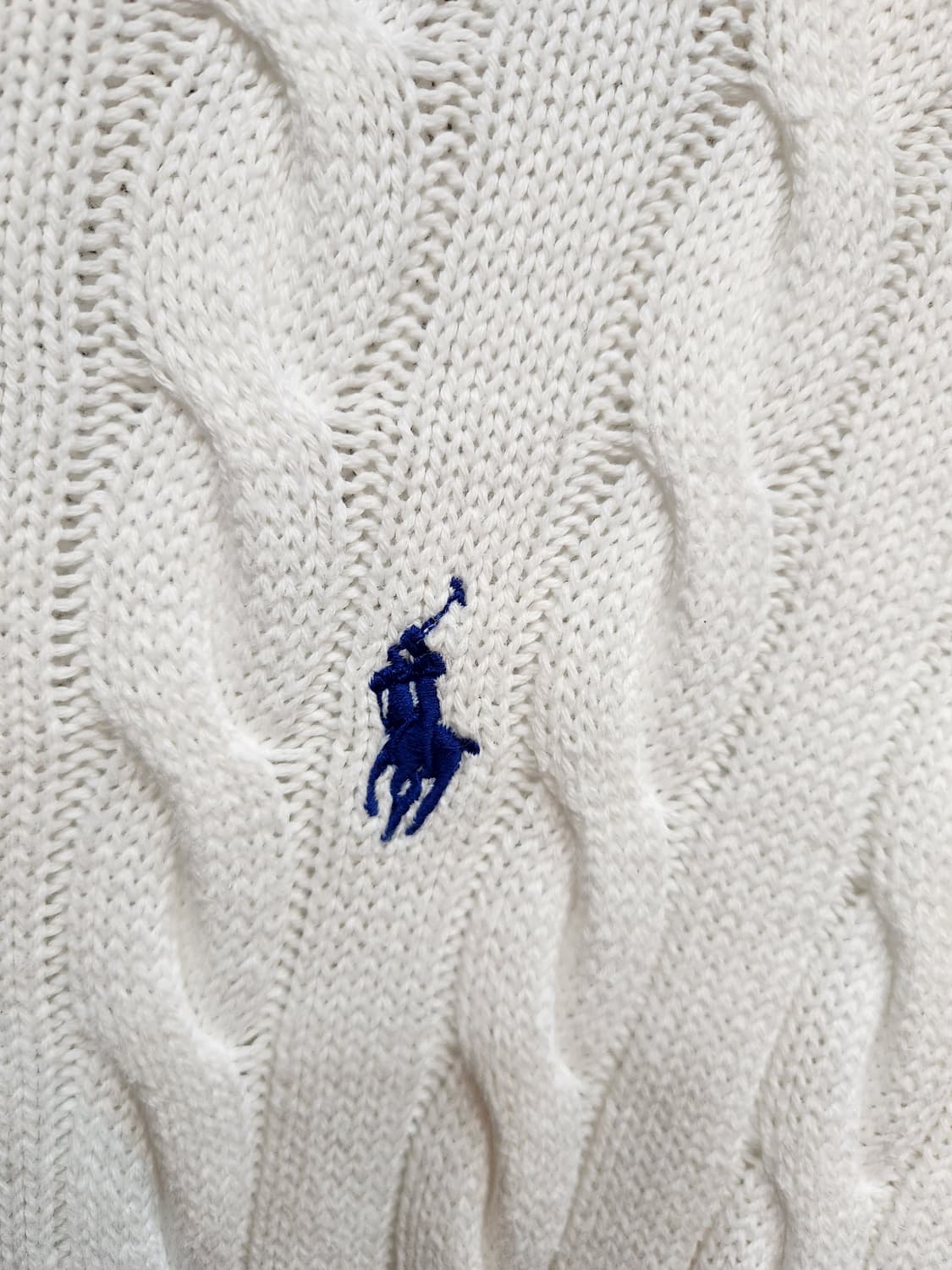 폴로 랄프로렌 화이트 꽈배기 코튼 니트

 상품이미지2