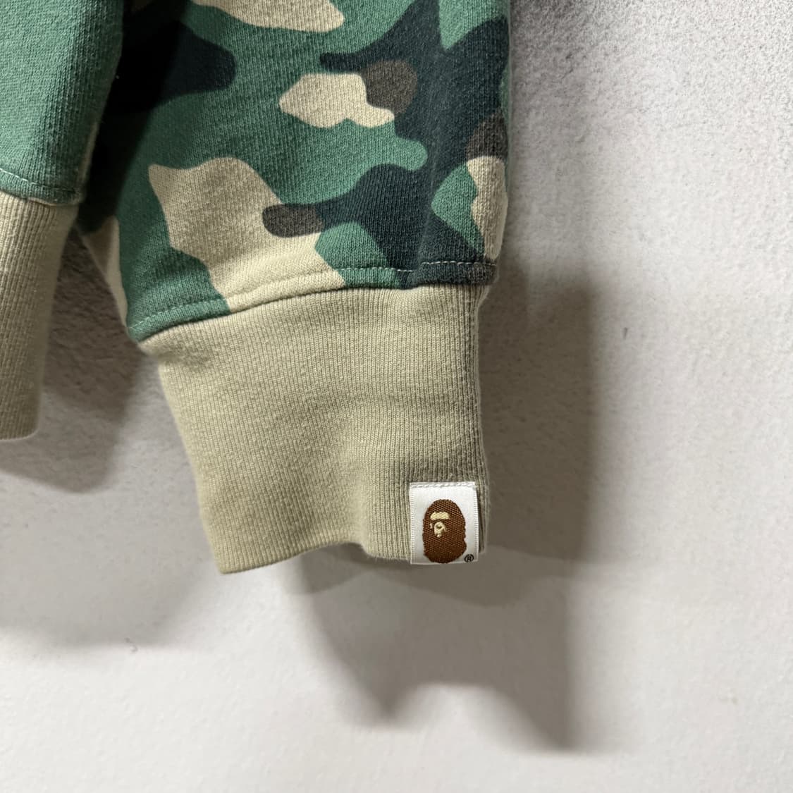 정품 베이프 우드랜드 카모 컬리지 풀 집업 후디 상품이미지3