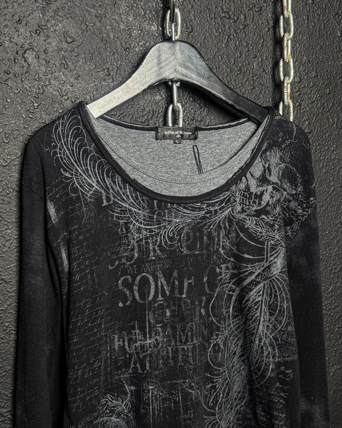 IN THE ATTIC – Graphic Layered Long Slee 상품이미지2