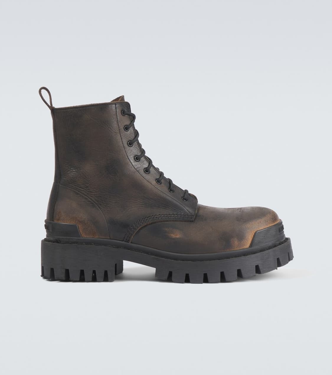 Balenciaga leather strike boots brown 상품이미지3