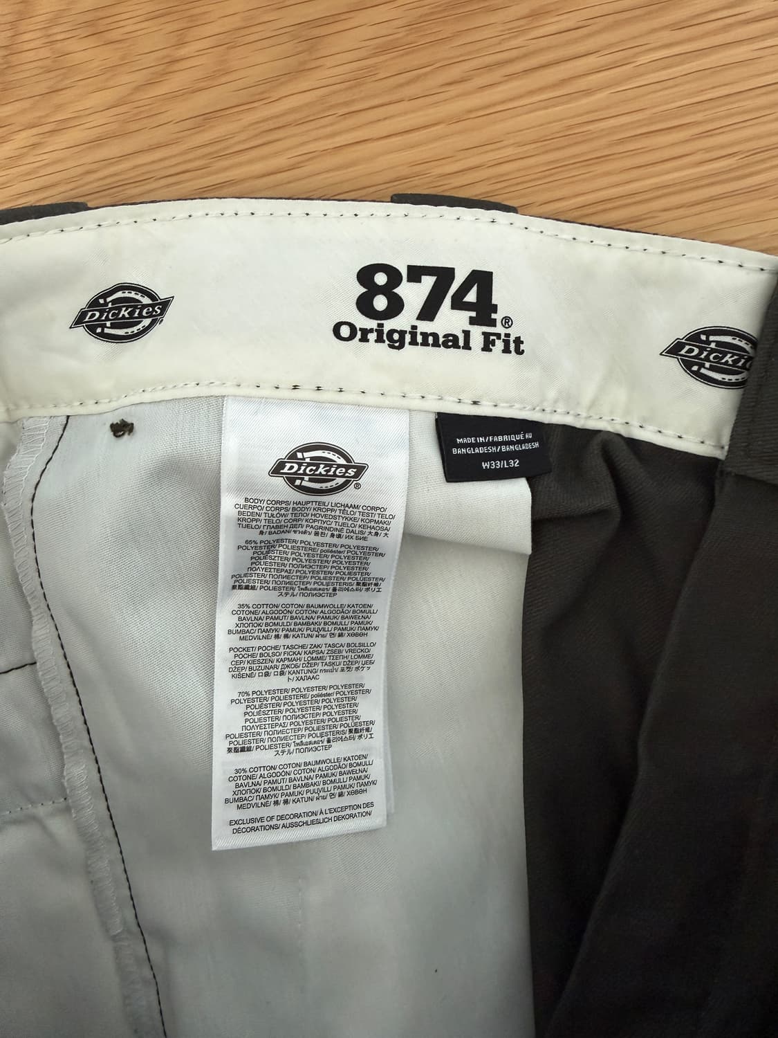 디키즈(Dickies) 874 오리지날 핏 팬츠(택 달린 제품) 상품이미지7