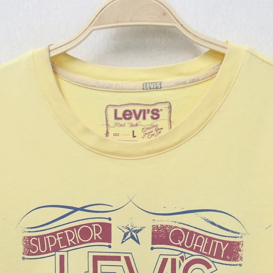 VINTAGE LEVI’S LIGHT YELLOW SHORT SLEEVE 상품이미지5