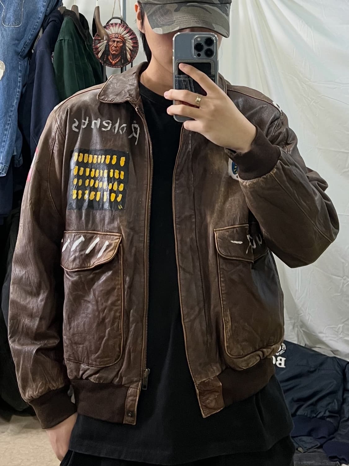 빈티지 A-2 가죽자켓 상품이미지3