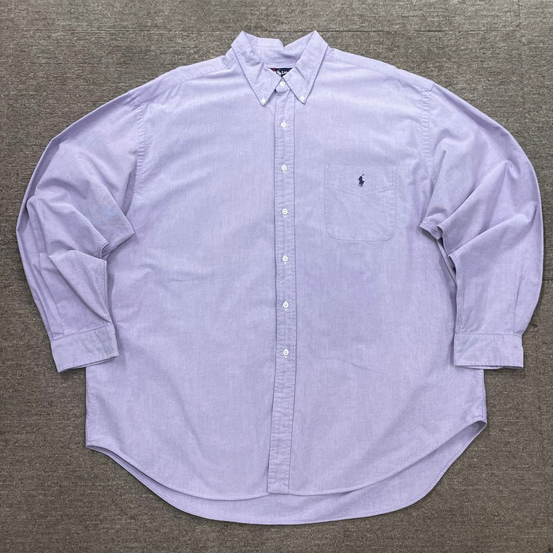 (2XL) 90s POLO 폴로 랄프로렌 빅셔츠 솔리드 셔츠 상품이미지1