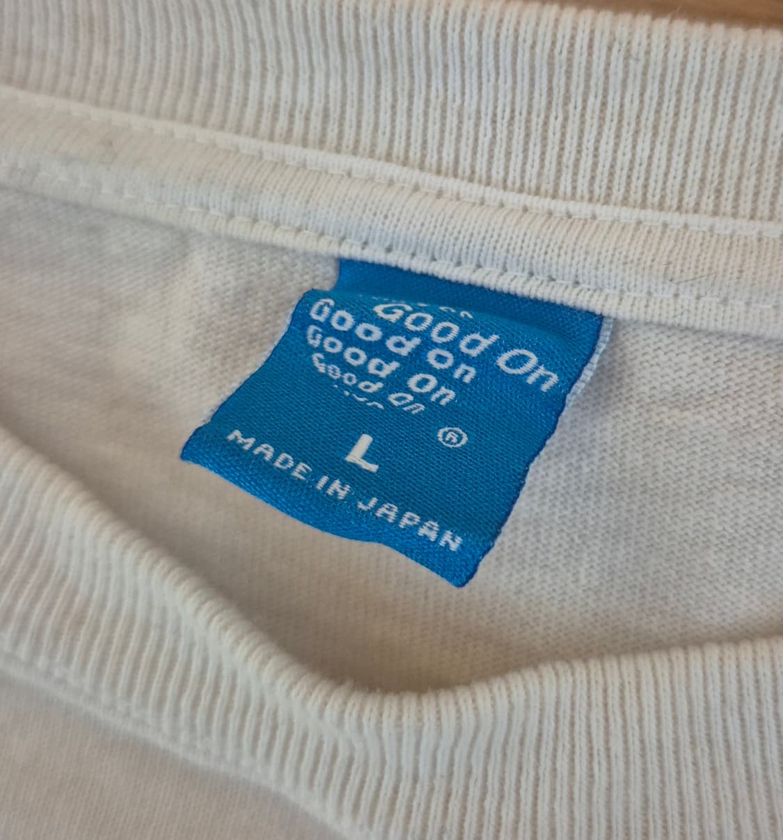 굿온 L 사이즈 아이보리 긴팔 티셔츠 상품이미지2